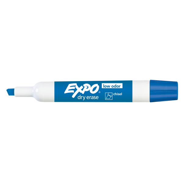 EXPO Low Odor Dry Erase Markers Bullet Point Black Pack Of 12
