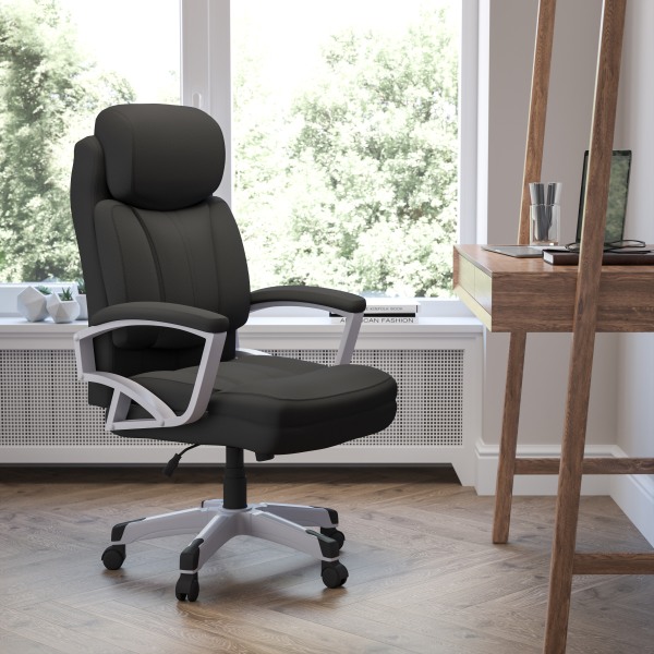 Flash Furniture HERCULES Big &amp; Tall Ergonomic Fabric High-Back Swivel Office Chair 260049