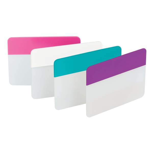Post it Notes Durable Filing Tabs 3 x 1 12 Assorted Colors 6 Flags Per Pad  Pack Of 4 Pads - Office Depot