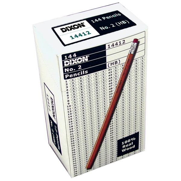 Dixon Pre-sharpened Wood Golf Pencils - #2 Lead - Yellow Wood Barrel - 144  / Box