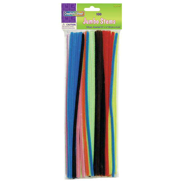 THICK ASSORTED PIPE CLEANERS 12 PCS - The School Depot