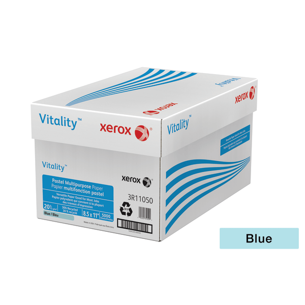 Xerox® Vitality™ Pastel Color Multi-Use Printer & Copy Paper, Blue ...