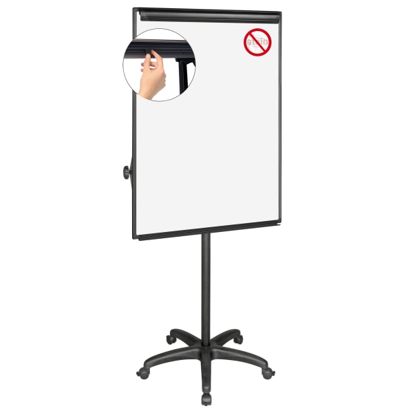 Office Depot Brand Presentation Easel 35 12 65 H Black With Chart