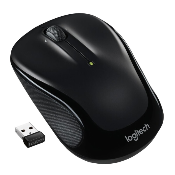 Logitech M325s Wireless Mouse, 2.4 GHz with USB Receiver, 1000 DPI Optical  Tracking, 18-Month Life Battery, Black Zerbee