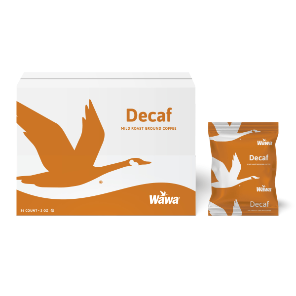 WaWa Original Coffee, Decaffeinated, Carton Of 36 Zerbee