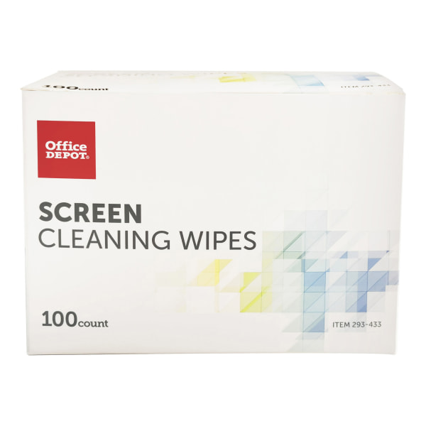 Screen Individually Wrapped Cleaning Wipes, Box Of 100 - Zerbee