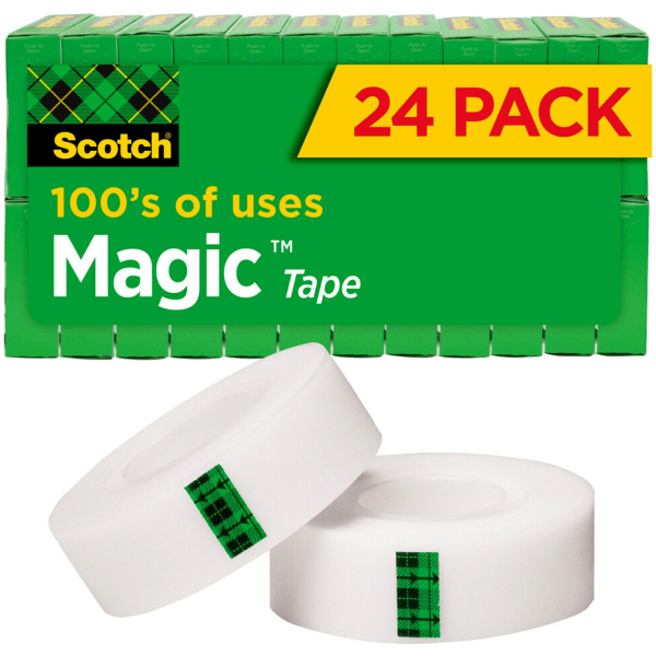 Scotch Wall-Safe Tape, 6 Rolls, Sticks Securely, Removes Cleanly