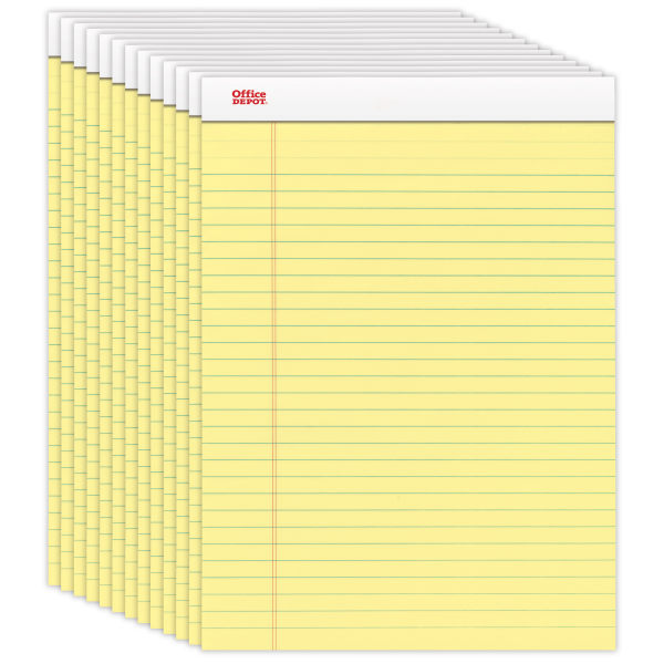 TOPS The Legal Pad Writing Pads 12 Pack , Jr. Legal Rule, 50 Sheets, 5 x 8  in., White (7500) 