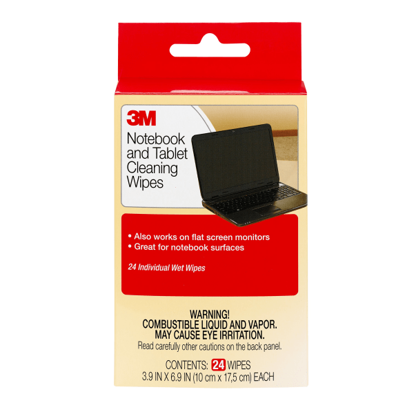 3M&trade; Notebook Screen Cleaning Wipes MMMCL630
