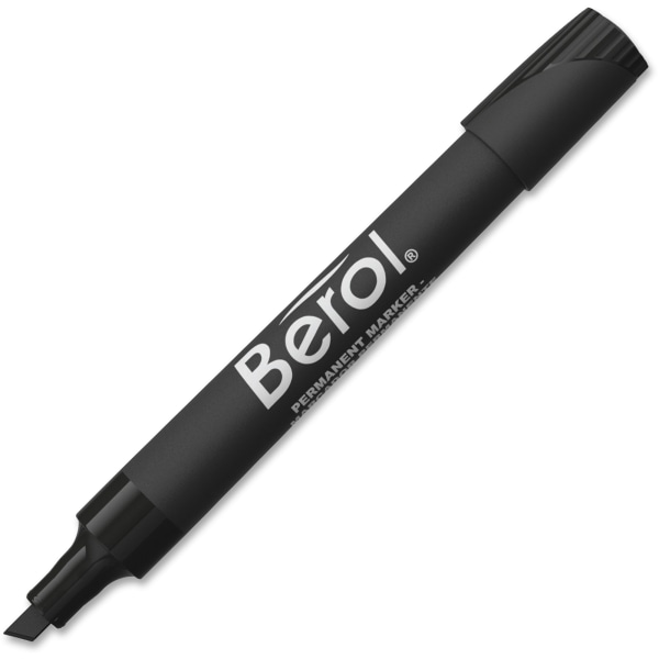 Berol By Eberhard Faber® 3000® Chisel-Tip Permanent Markers, Black