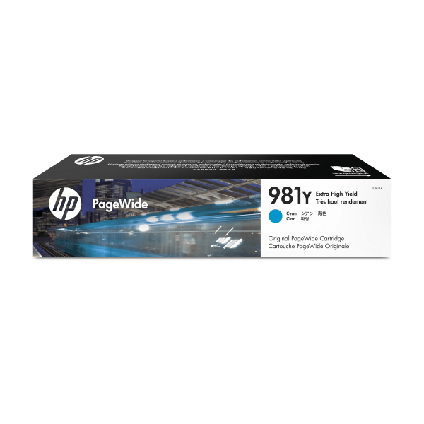 HP 981Y PageWide Extra-High-Yield Cyan Cartridge HEWL0R13A