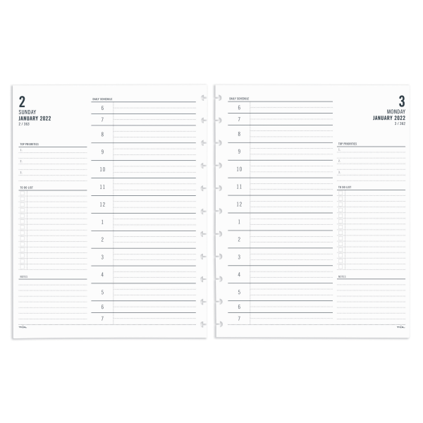 Junior Undated Weekly Agenda Sheets | Eleven Discs