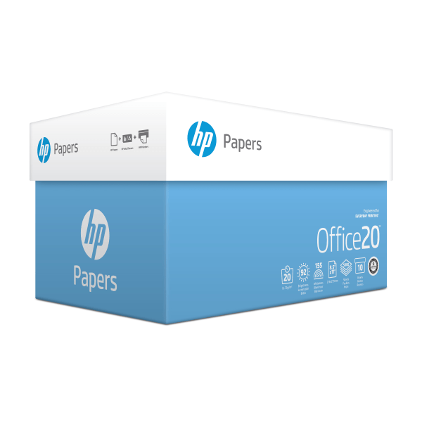  HP Printer Paper, 8.5 x 11 Paper, Office 20 lb, 1 Ream - 500  Sheets, 92 Bright, Made in USA - FSC Certified