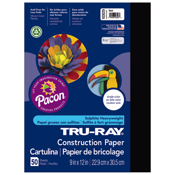 Tru-Ray Construction Paper, 76 lb Text Weight, 12 x 18, Violet, 50/Pack -  Office Express Office Products