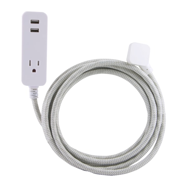Cordinate USB-Charging Extension Cord With Surge Protection 338762