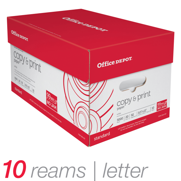 Inkjet & Laser Paper, Letter Size (8 1/2 x 11), 28 Lb, White, Ream Of 500  Sheets - Zerbee