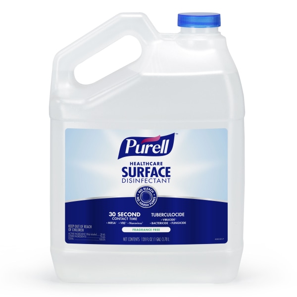 Healthcare Surface Disinfectant, Fragrance Free, 128 oz Bottle GOJ434004EA