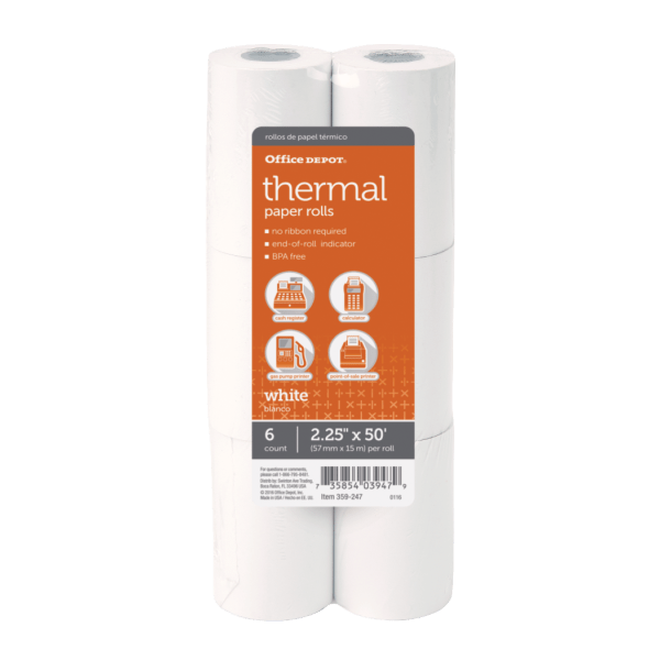 Office Depot® Brand Thermal Paper Rolls - Zerbee