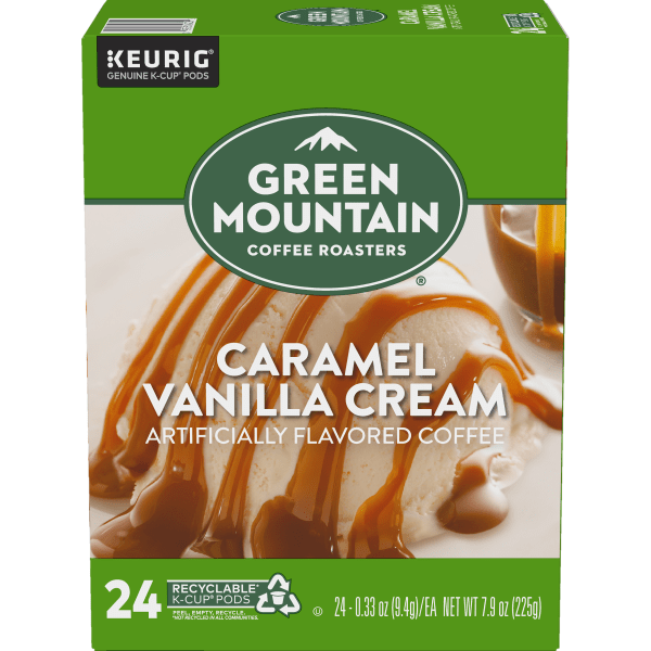 Green Mountain Coffee Hazelnut Cream Brew Over Ice Coffee K-Cups , 24/Box