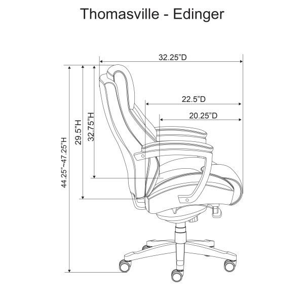 thomasville edinger office chair