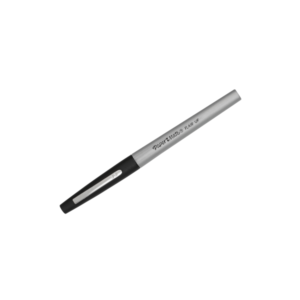 Paper Mate® Flair® Porous-Point Pens, Ultra Fine Point, 0.4 mm, Black  Barrel, Black Ink, Pack Of 12 - Zerbee