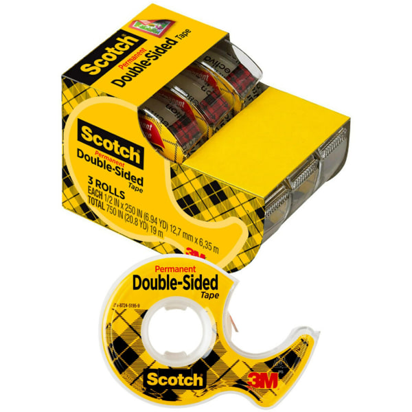  Deluxe Adhesive Roller - Permanent Tape Runner - 3 Pack