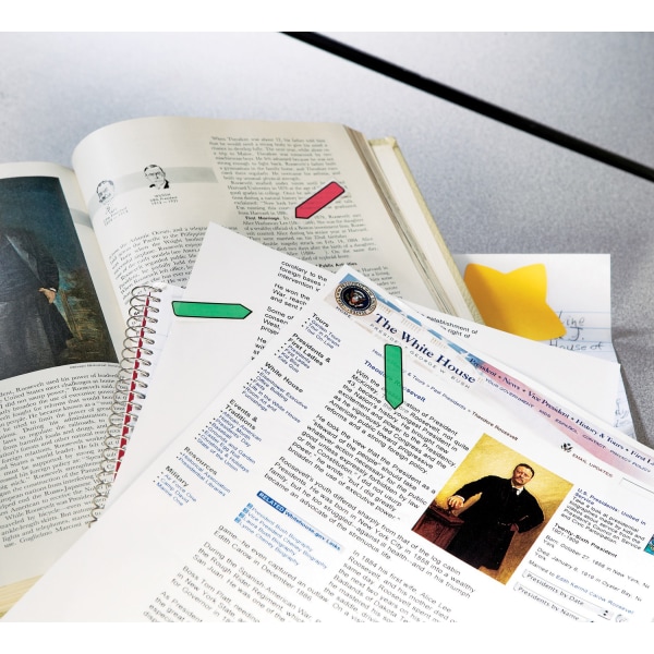 Postit® Notes Arrow Flags, 1/2", Assorted Primary Colors, 24 Flags Per