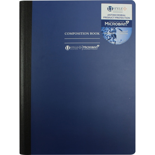 U Style Antimicrobial 1 Subject Notebook With Microban&reg; Antimicrobial Protection 3980718