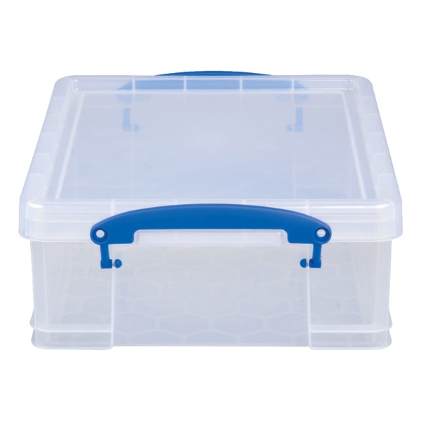 Shop Takako Medium Transparent Plastic Box With Cover - 64x49x39