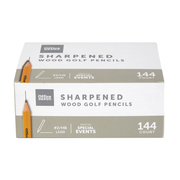 Mini Round Golf Pencils Pre Sharpened