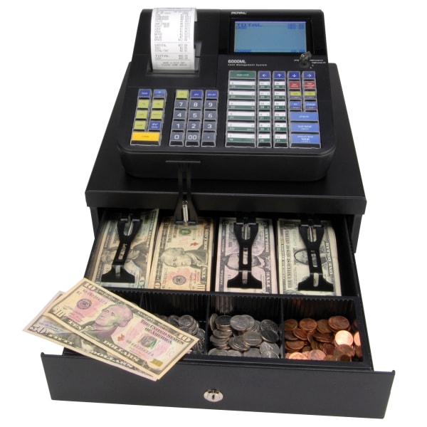 Royal 6000ML Cash Register, Black Zerbee