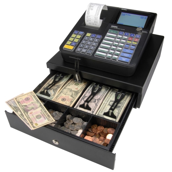 Royal 6000ML Cash Register, Black Zerbee