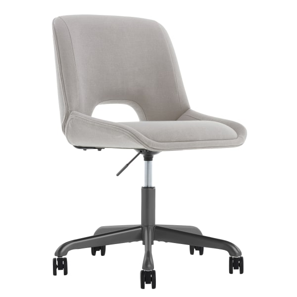 Realspace Adley MeshFabric Low Back Task Chair GrayWhite BIFMA Compliant -  Office Depot