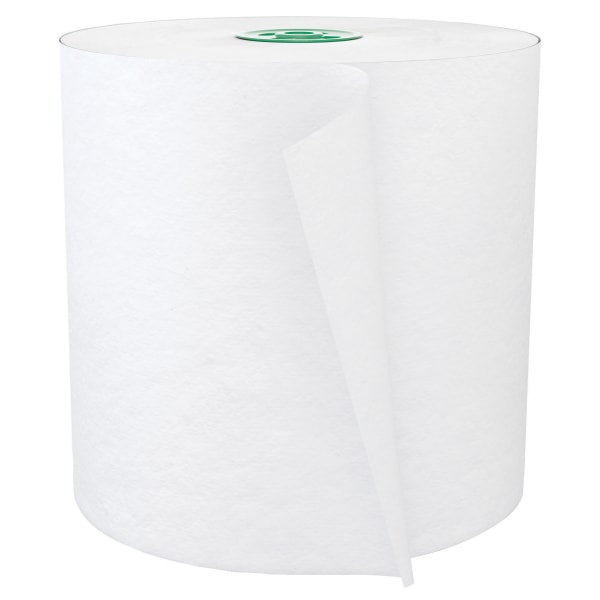 600 ft. L White 100% Recycled Paper Towel Roll (12-Rolls per Pack)