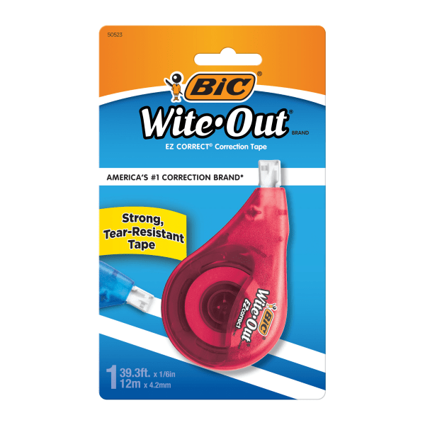 BIC Wite-Out Quick Dry Correction Fluid, 0.68 oz. - 12/Box 