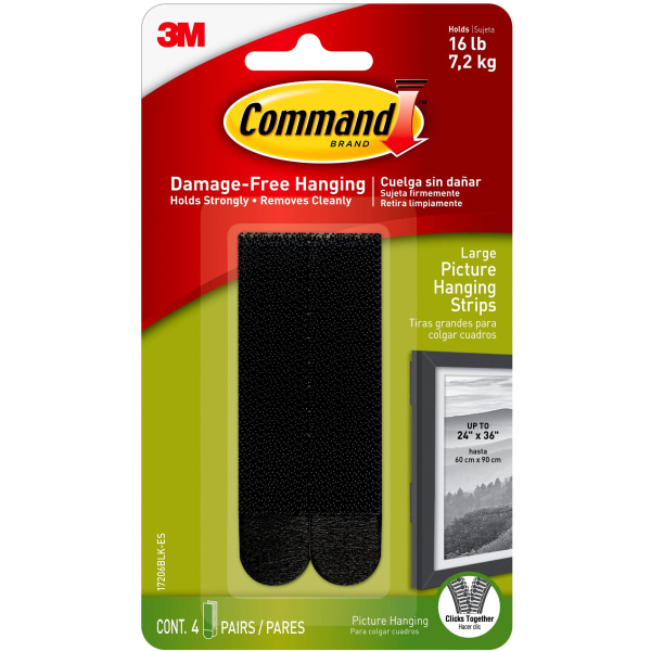 Command Poster Strips, Damage Free Hanging Poster Hangers, No Tools Wall  Hanging Strips for Posters, 256 White Command Adhesive Strips