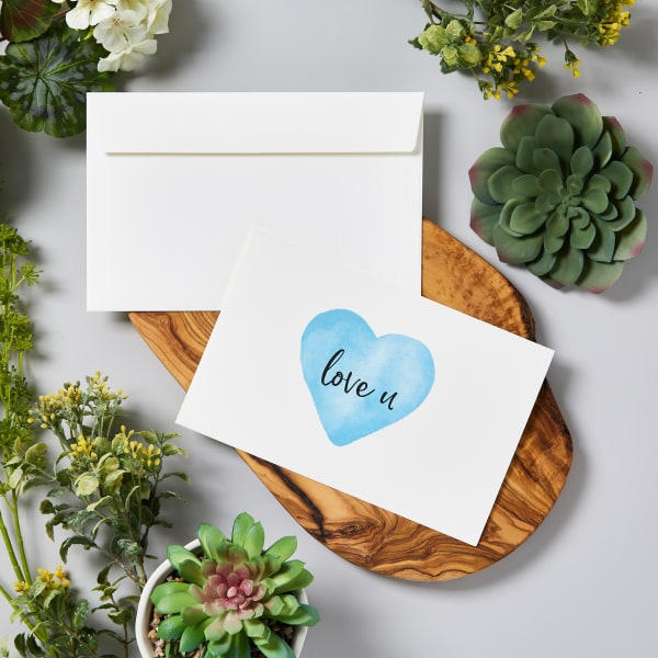 Avery Printable Note Cards with Envelopes, 4.25 x 5.5, Ivory