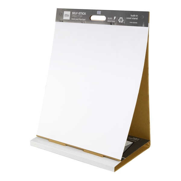 3M Bleed Resistant Flip Charts 25 x 30 White 40 Sheets Per Pad Pack Of 2  Pads - Office Depot