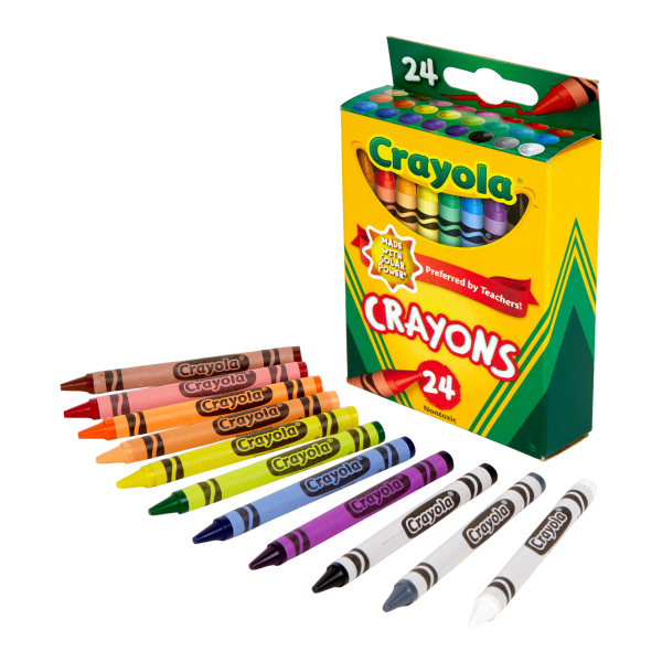 Crayola® Crayons, Assorted Colors, Pack Of 24 Crayons - Zerbee