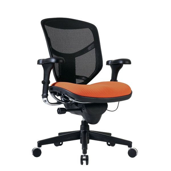 WorkPro® Patriot Multifunction Ergonomic Fabric Task Chair, Gray/Black,  BIFMA Compliant