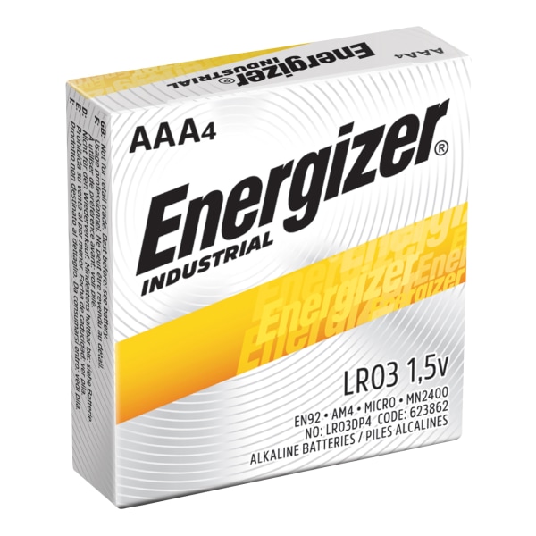 Energizer® Industrial AAA Alkaline Batteries, Pack Of 24 Zerbee