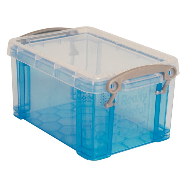 Really Useful Box Plastic Storage Container With Built-In Handles And Snap  Lid, 9 Liters, 10 1/4 x 14 1/2 x 6 1/4, Clear