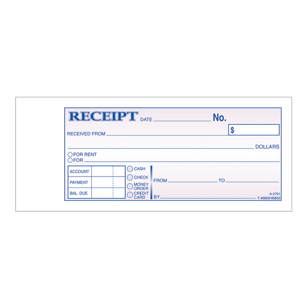 Adams® Money/Rent Receipt Books - Zerbee