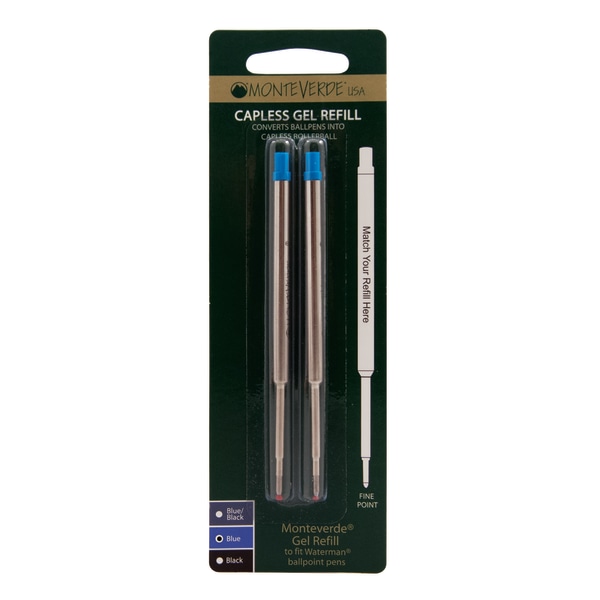 Monteverde&reg; Capless Gel Refills For Waterman Ballpoint Pens 467359