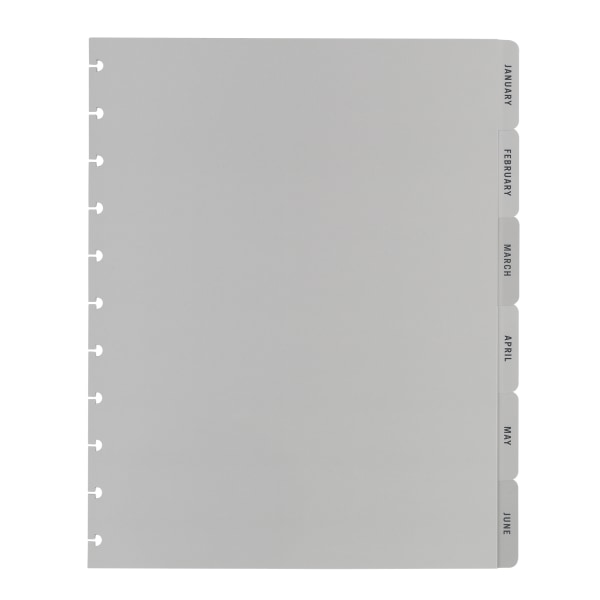 TUL Discbound Monthly Planner Refill With 12 Tab Dividers Letter Size 