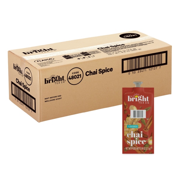 The Bright Tea Co.™ Chai Spice Tea, Single-Serve Freshpacks, 0.25 Oz, Box  Of 100 - Zerbee