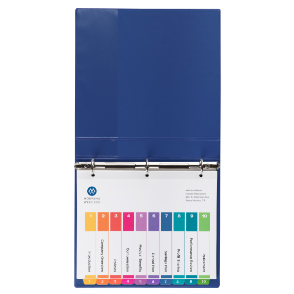 Avery® Ready Index® 1-10 Tab Binder Dividers With Customizable