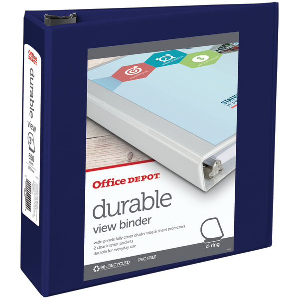 Print File Wide 3-Ring Binder For CD / DVD Pages