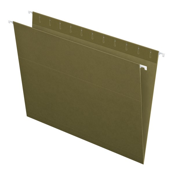 Standard Green Hanging Folders, Legal Size, Straight Tabs, Standard Green, 25/Box