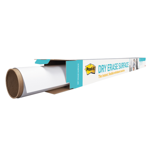 Dry Erase Film with Adhesive Backing, 96 x 48, White MMMDEF8X4